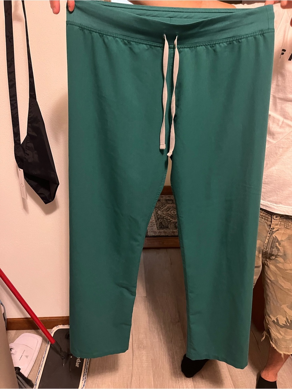Forest Green Figs Livingston High-rise scrub pants